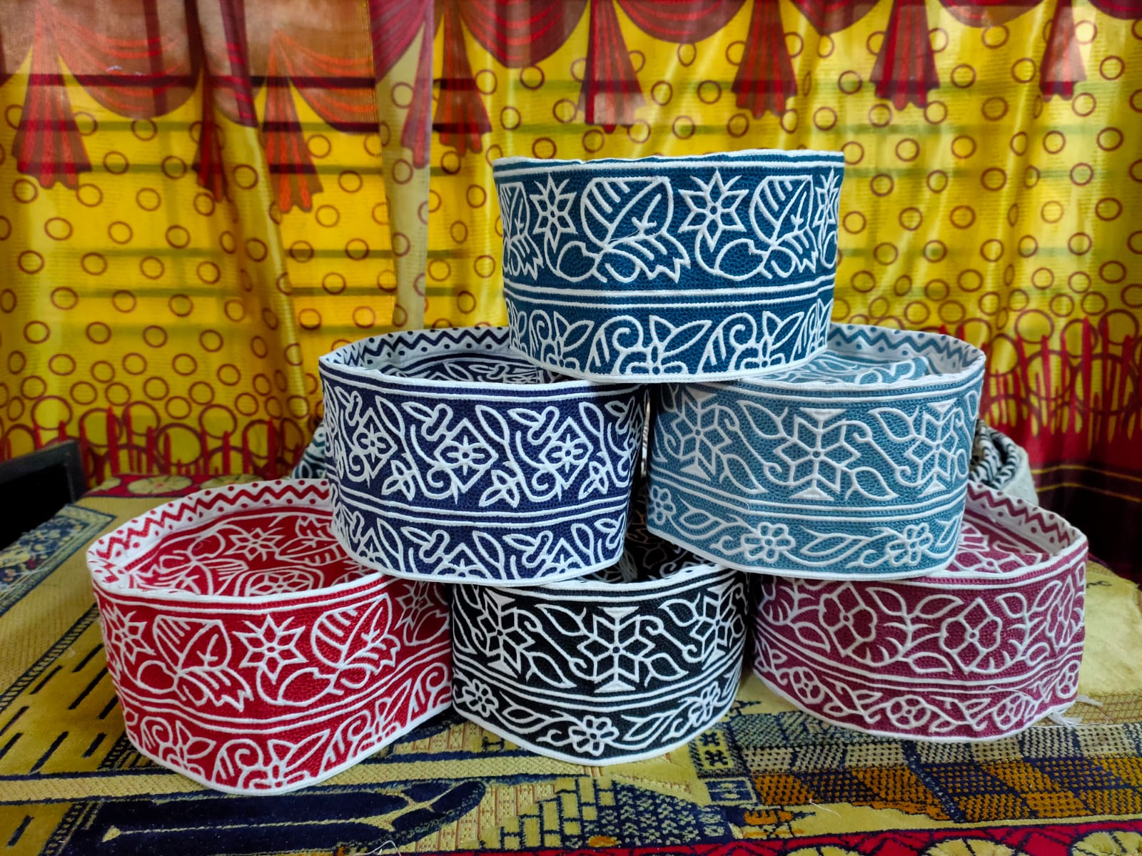 Authentic Omani Caps and Indian Barkati Caps from Bangladesh