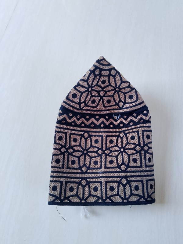 Bulk Buy Omnai Barkati Muslim Prayer Caps, Durable Block Fabric