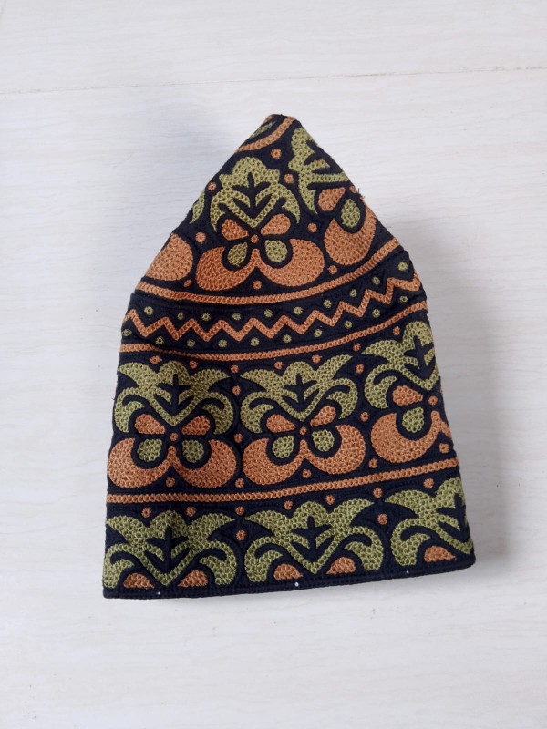 Omnai Barkati Block Fabric Muslim Caps , Bulk Prayer Hats
