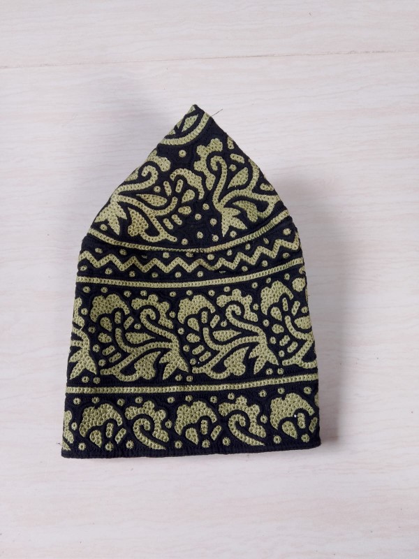 Wholesale Omnai Barkati Caps , Block Fabric Muslim Headwear Bulk