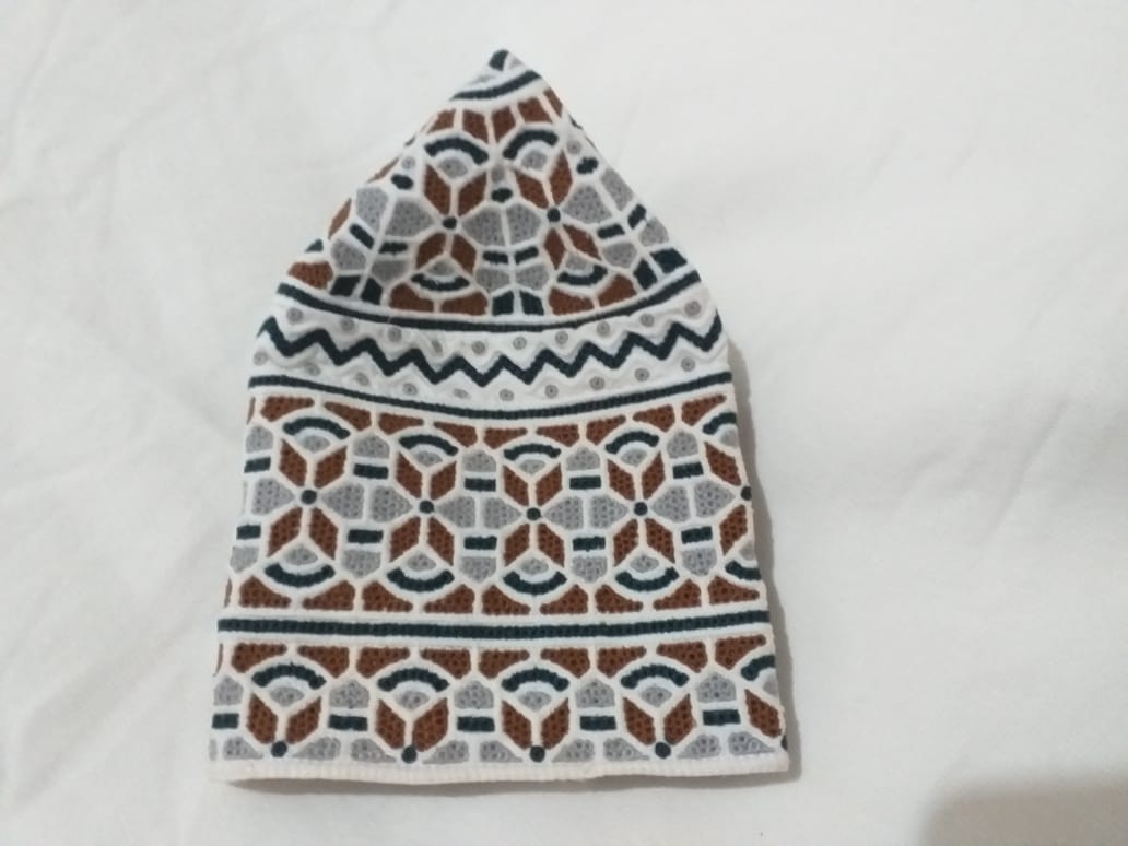 Elegant Computer Embroidery Omani Kumma Cap , Traditional & Stylish