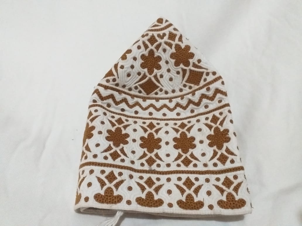 Durable and Stylish Computer Embroidery on Omani Kumma Cap