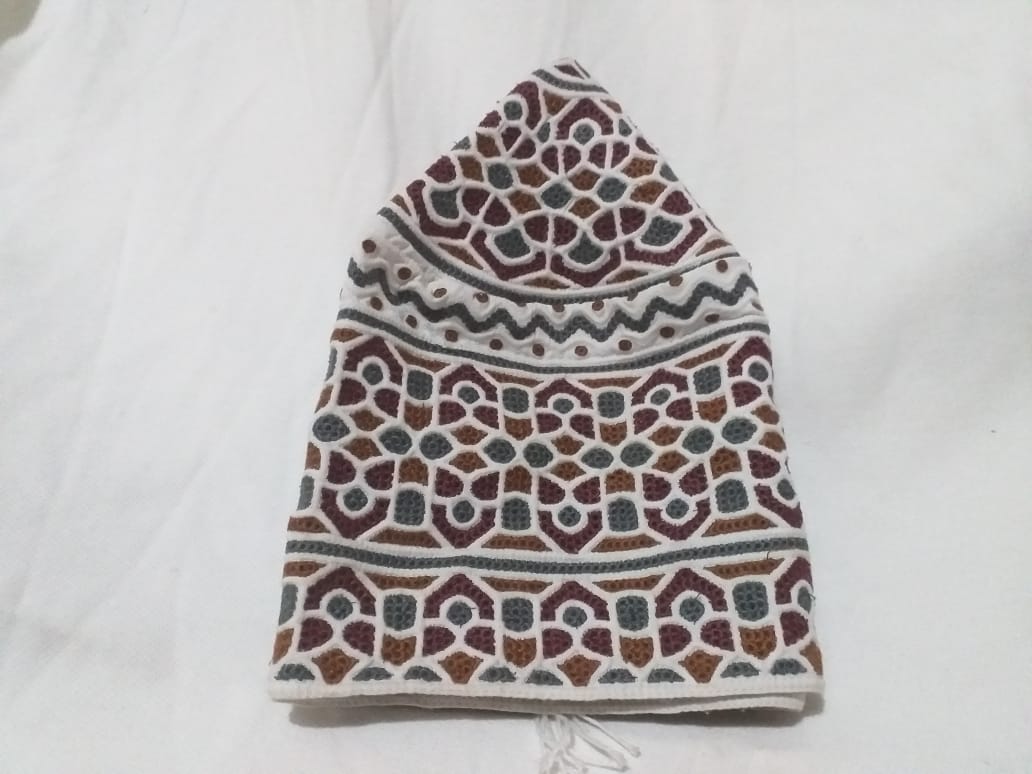 Precision Woven Computer Stitching on Omani Cap