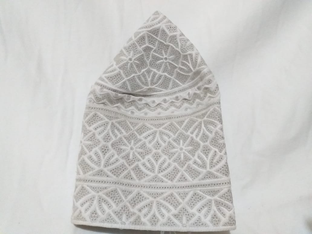 Royal Elegance Computer Embroidery Omani Kumma Cap