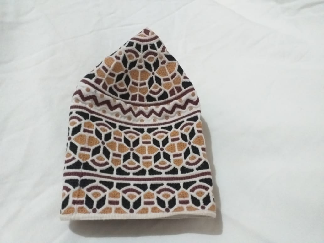 Refined Omani Cap with Computer Stitch Detailing