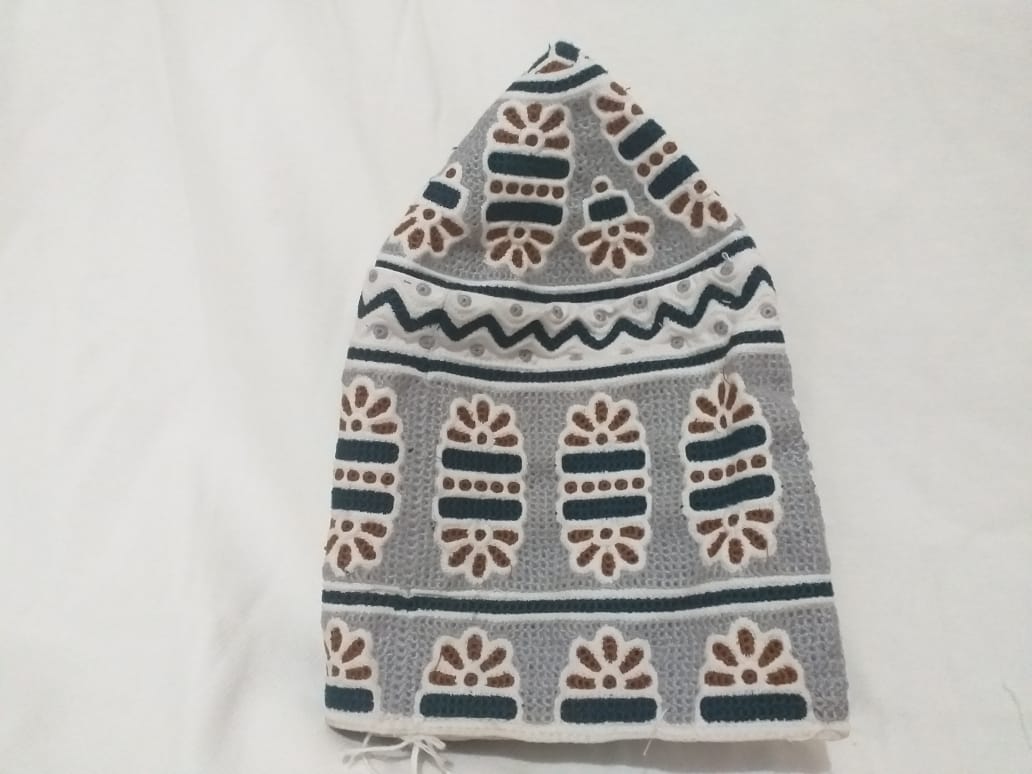 Traditional Omani Cap with Modern Computer Stitching