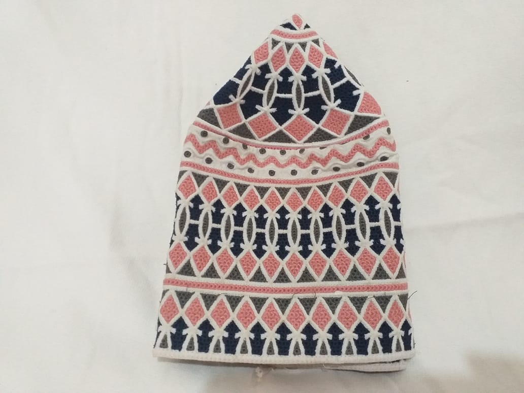 Digitally Crafted Patterns on Soft Omani Kumma Cap