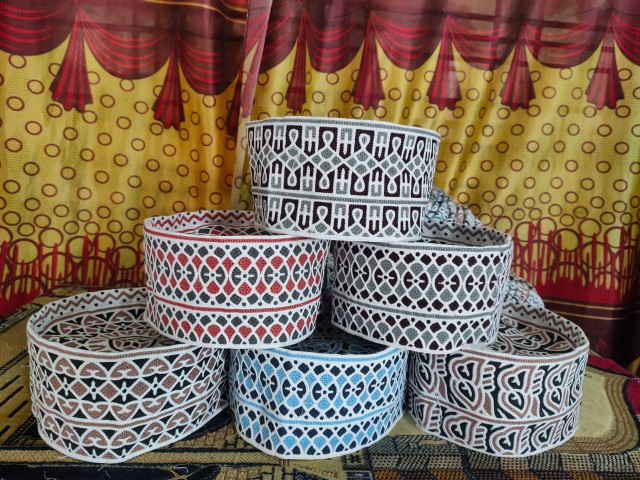 Elegant Islamic Kumma Cap , Omani Computer Embroidered