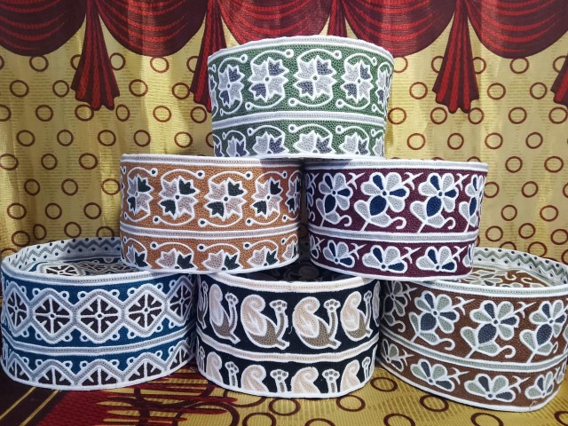 Computer Embroidered Omani Topi , Shop Omani Cap Online