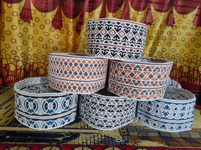Handcrafted Omani Computer Cap Topi Kumma for Men