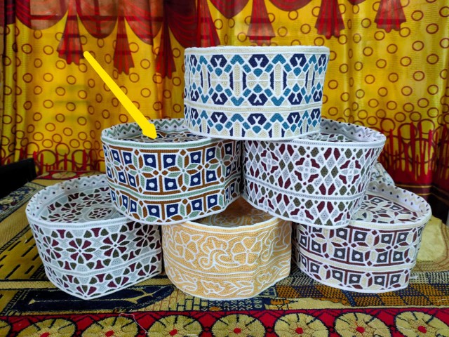 High-Quality Omani Computer Cap Topi Kumma for Daily Use