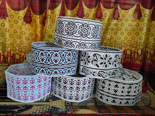 Islamic Headwear for Men , Omani Computer Embroidery Cap
