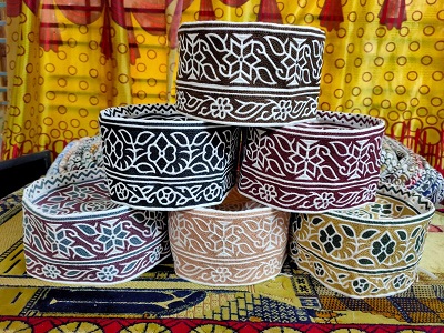 Modern Omani Cap , Classic Kumma with Computer Stitching