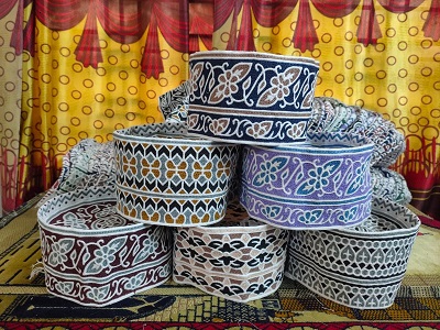 Stylish Muslim Omani Cap , Computer Embroidered Topi Kumma