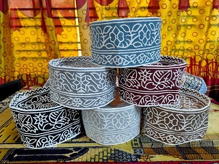 Traditional Omani Cap with Fine Computer Embroidery