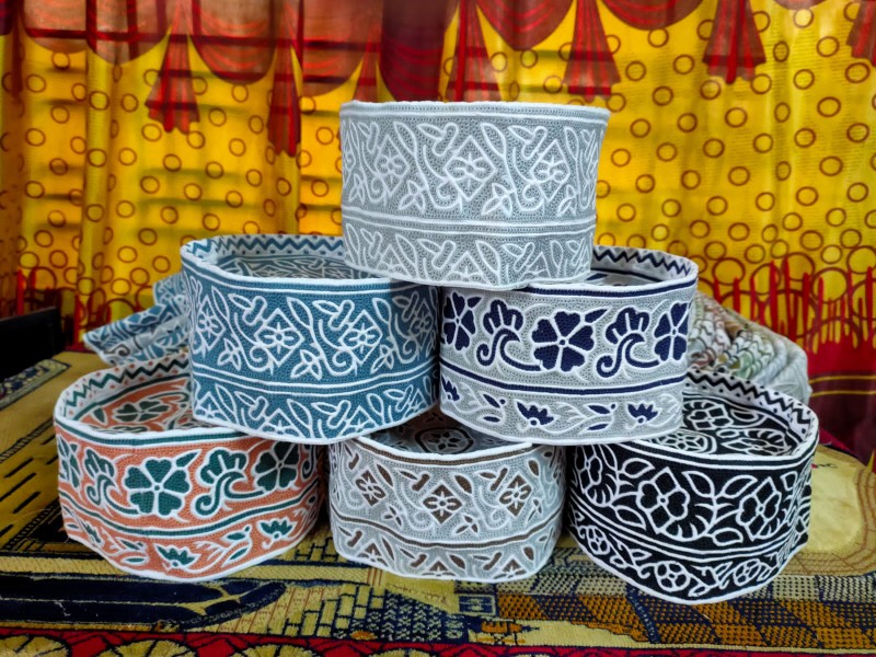 Durable Omani Cap , Crafted with Precision Computer Stitch