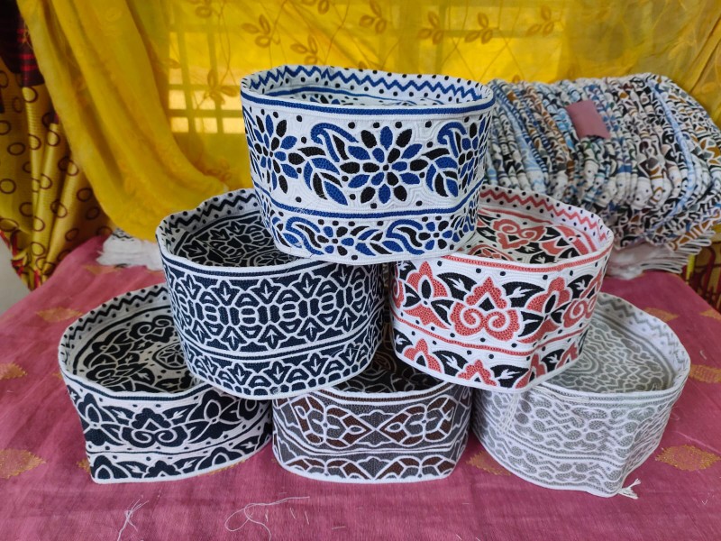 Omani Topi Kumma,Computer Embroidered Islamic Prayer Cap