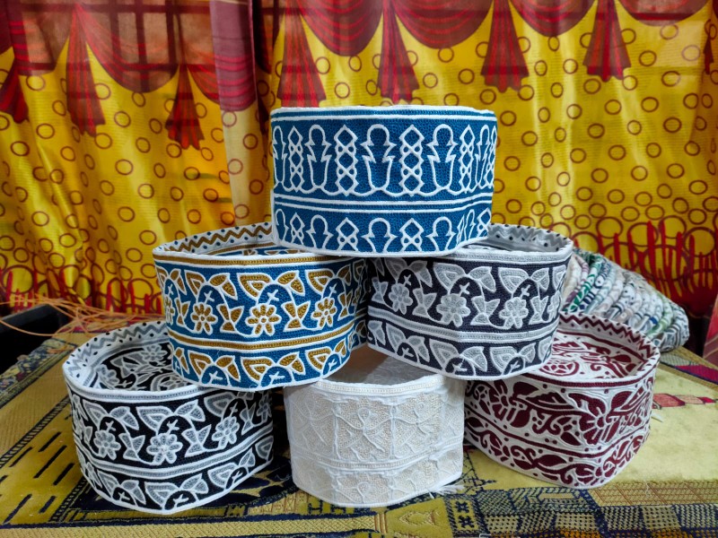 Omani Computer Cap Topi Kumma,Export Grade Head Cap