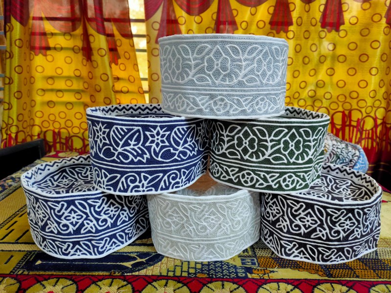 Elegant Omani Computer Cap Topi Kumma ,Soft & Comfortable