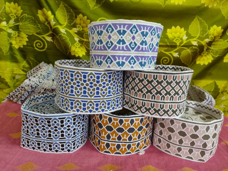 Daily Use Omani Computer Cap Topi Kumma ,Durable Stitching