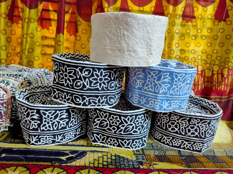 Soft Cotton Omani Computer Cap Topi Kumma for Comfort