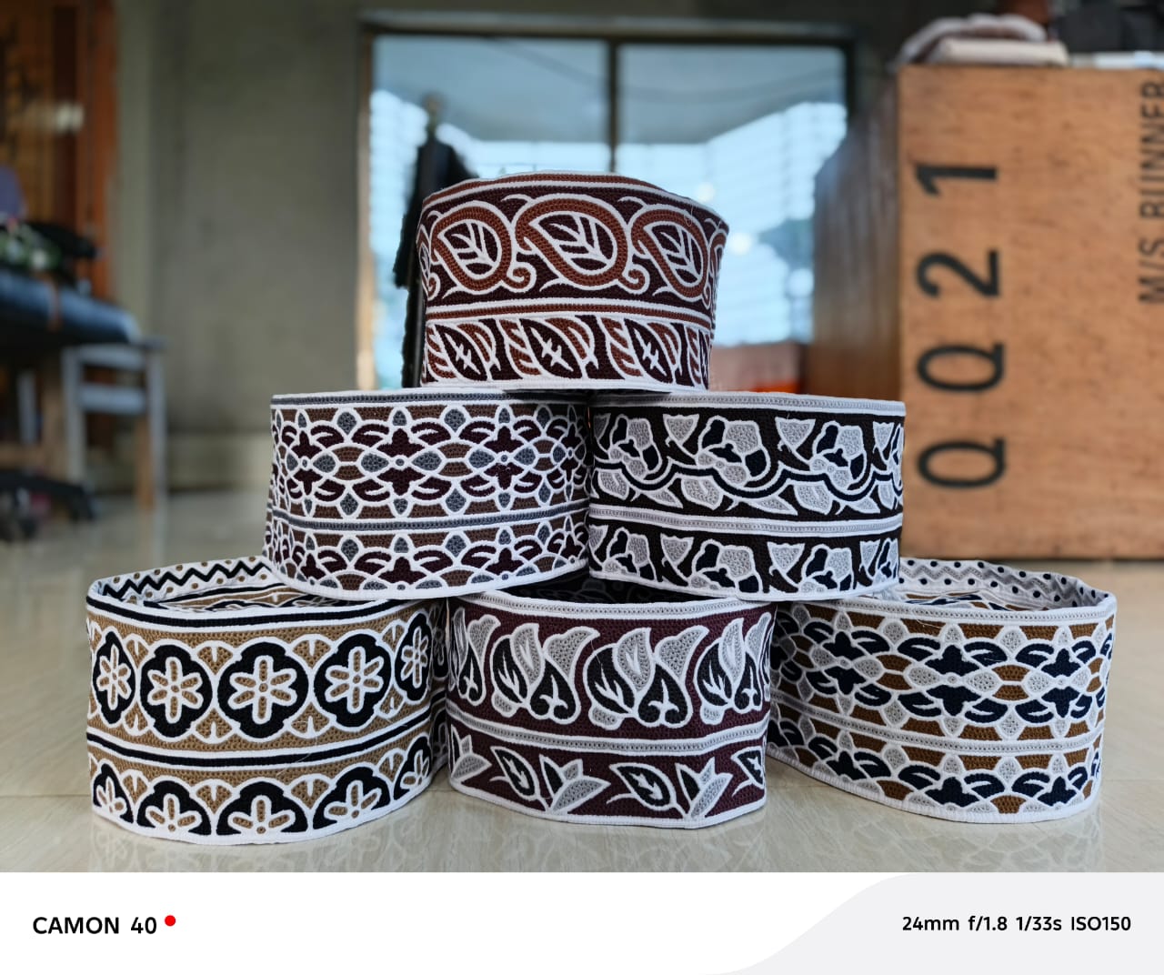 Stylish Omani Computer Cap With Fine Embroidery