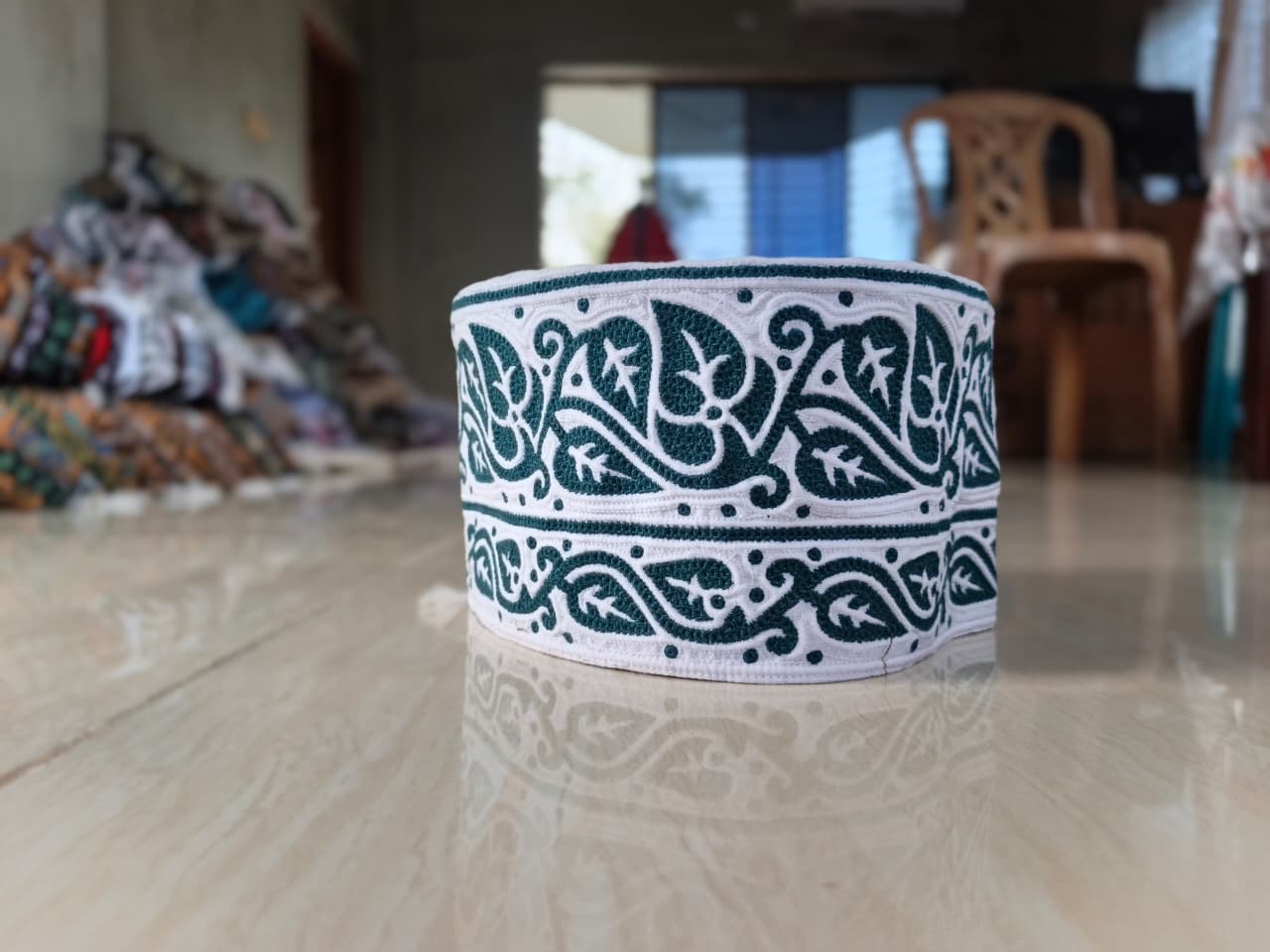 Classic White Omani Kufi Cap