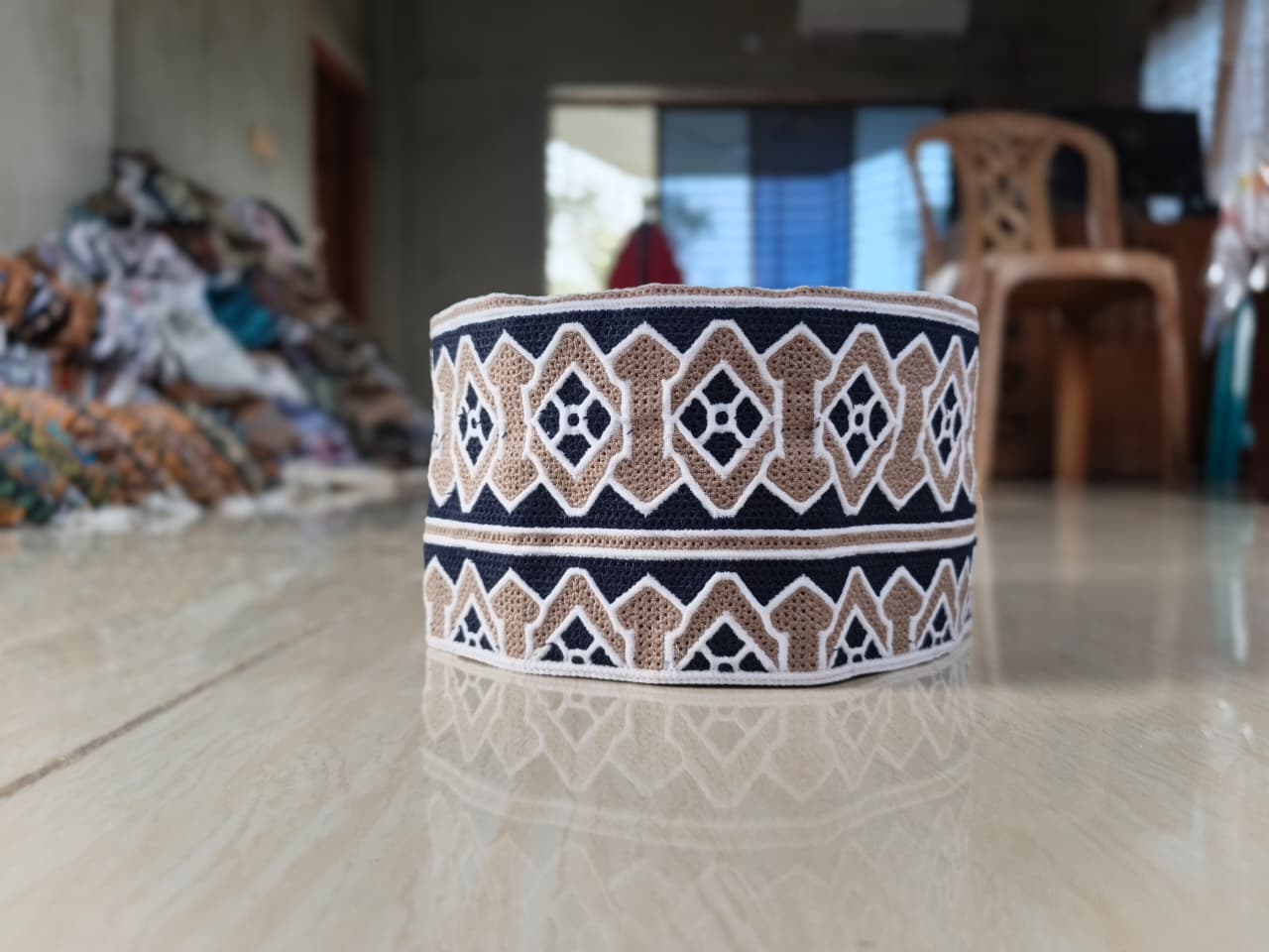 Handmade White Omani Cap