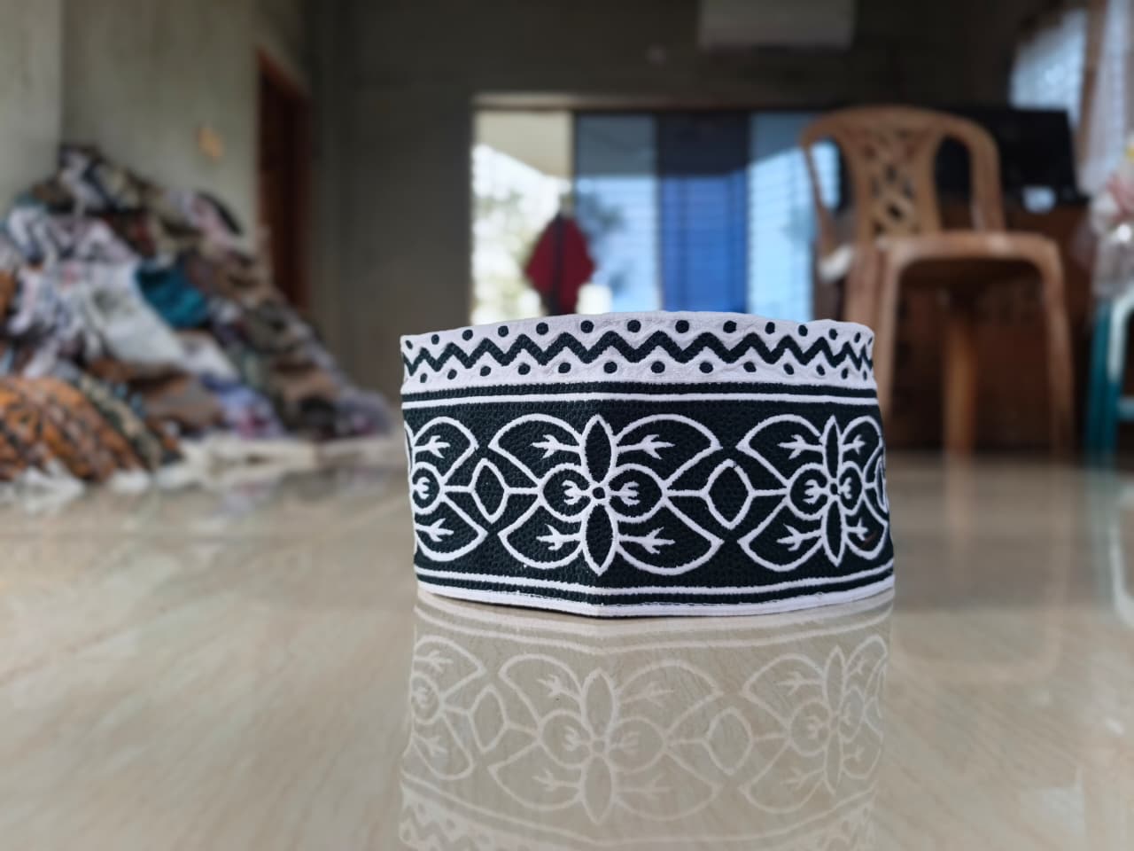 Authentic White Omani Muslim Cap