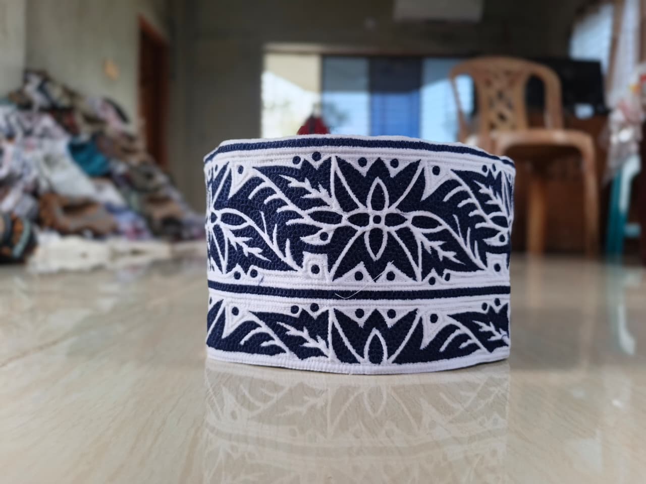 Soft Cotton White Omani Cap