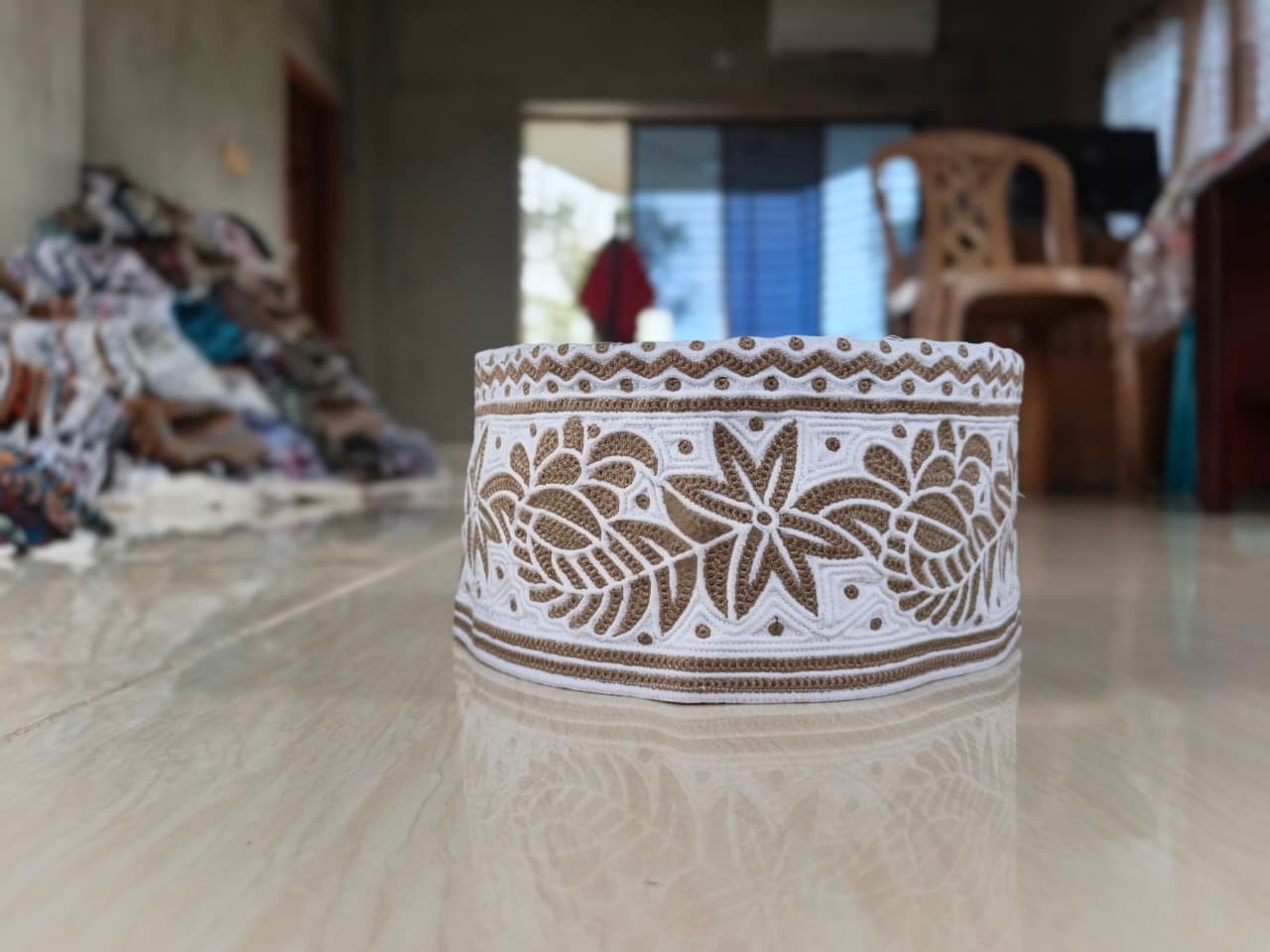 White Arabic Omani Cap for Men