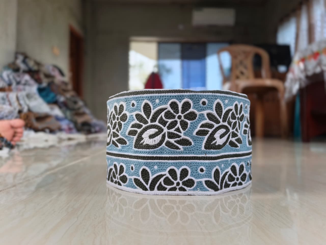 White Islamic Prayer Cap