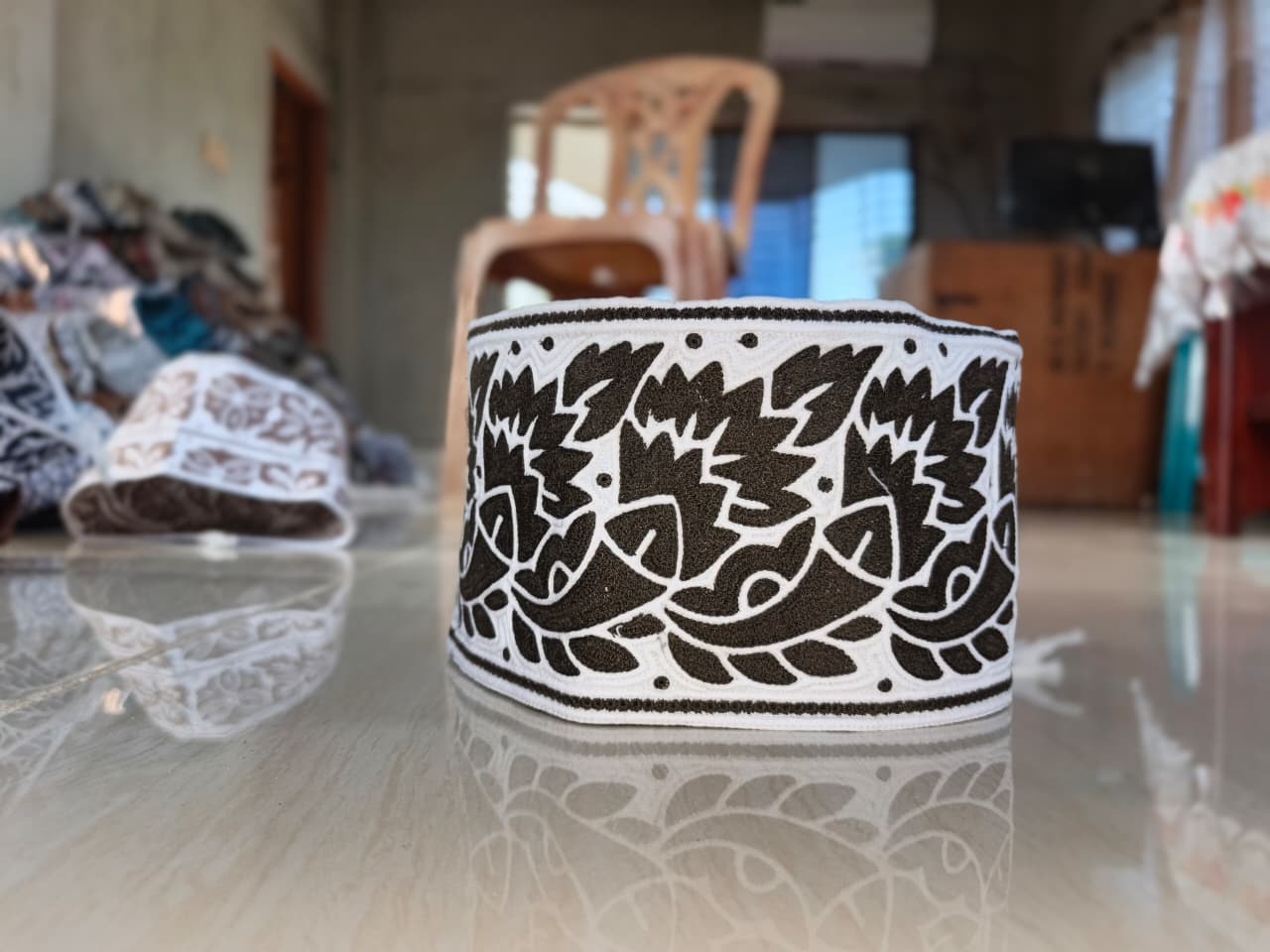 High-Quality White Kumma Hat