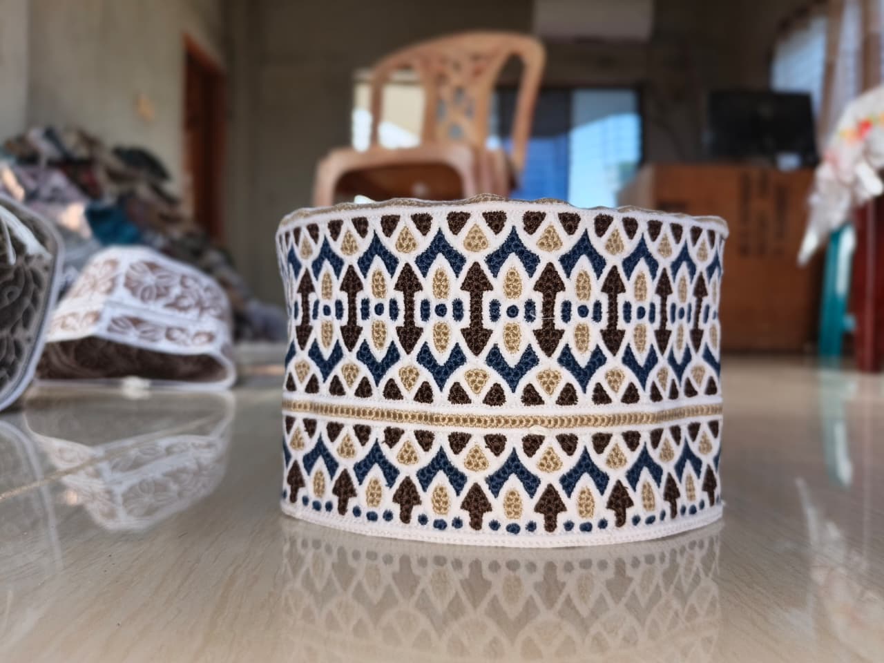 Premium White Islamic Hat