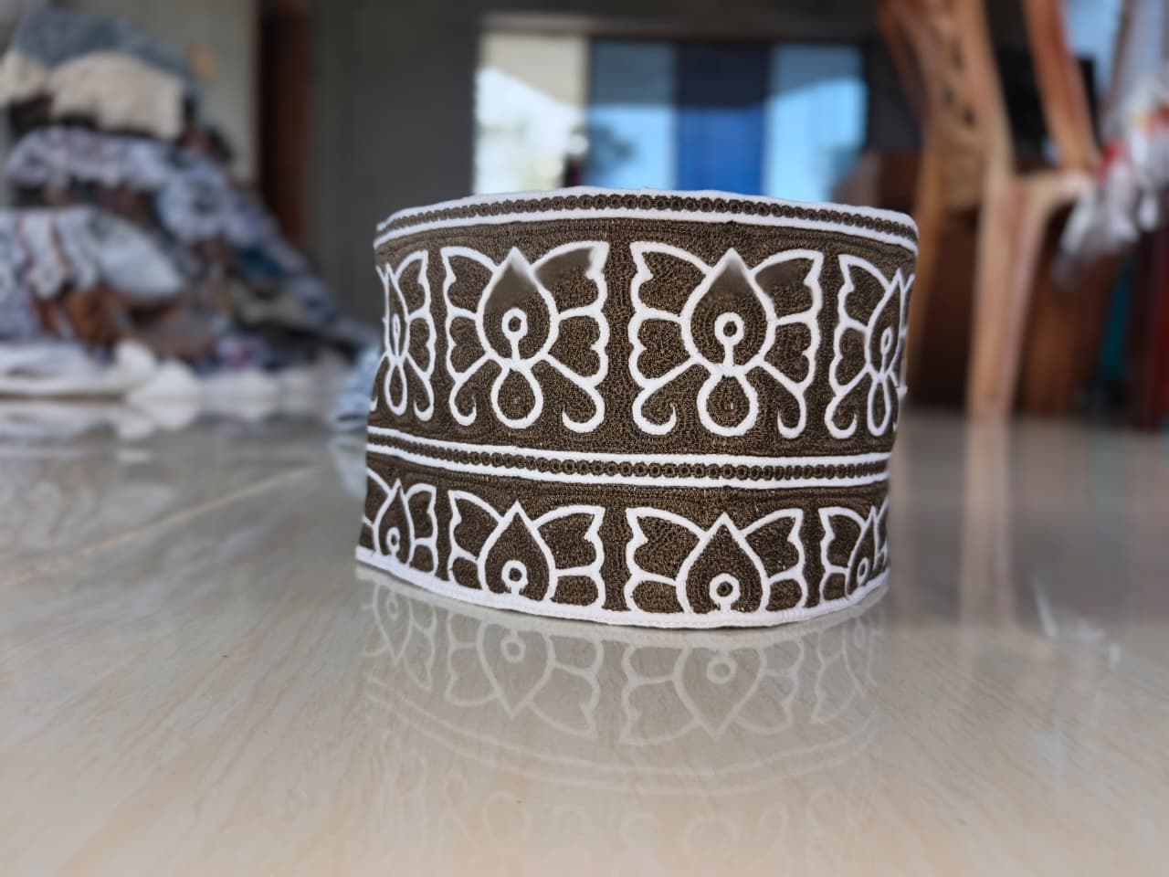 White Omani Heritage Cap