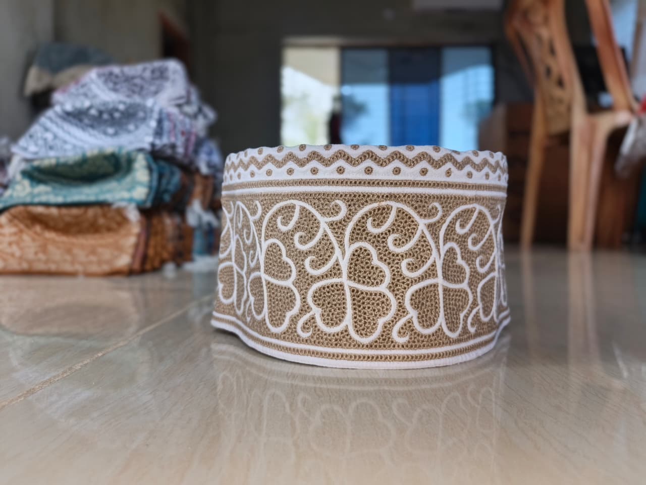 Premium White Islamic Kumma