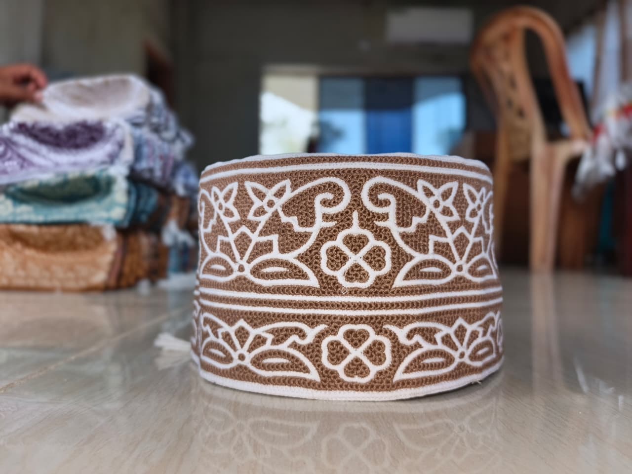 Soft White Cotton Kumma Cap