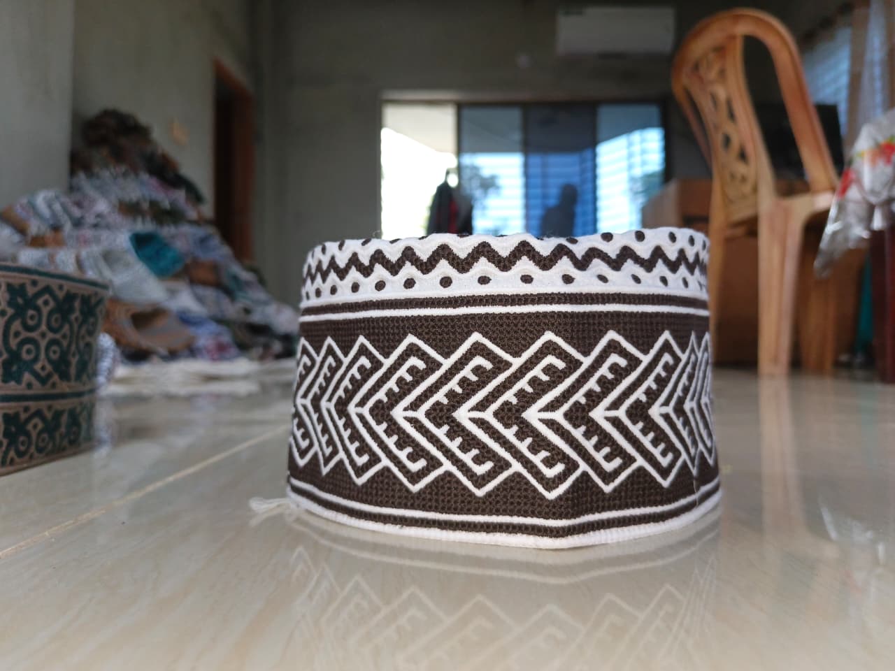 White Premium Kumma Headwear