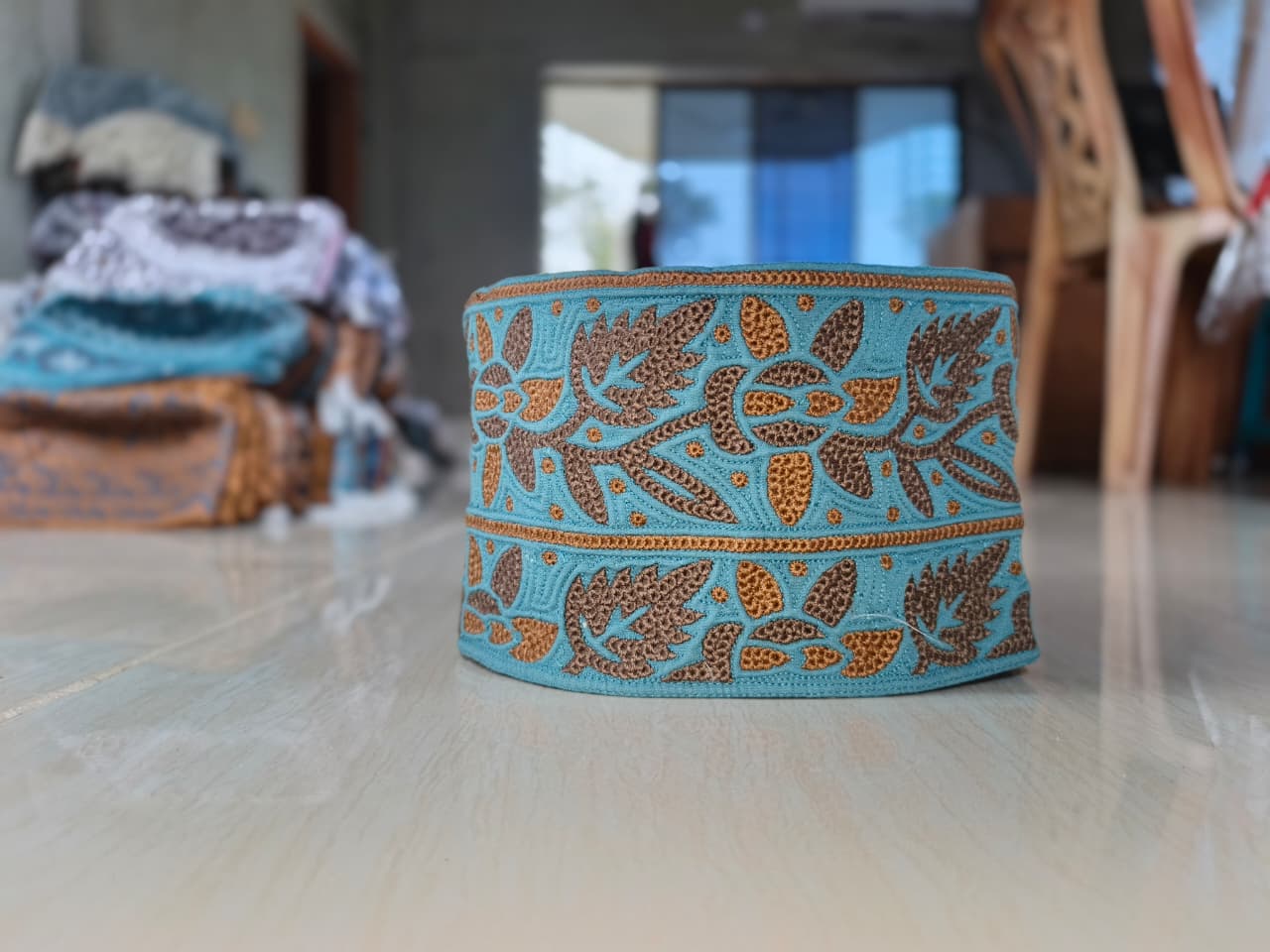 Classic Multy Color Fabric Khumma Caps