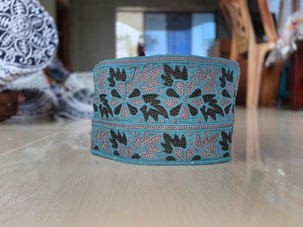 Exclusive Multy Color Embroidery Omani Caps