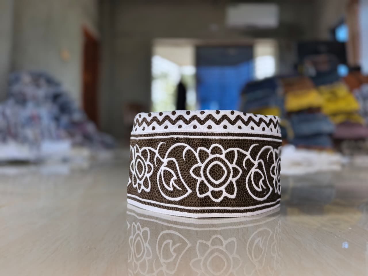 Premium Islamic Omani Cap with Fine Stitching