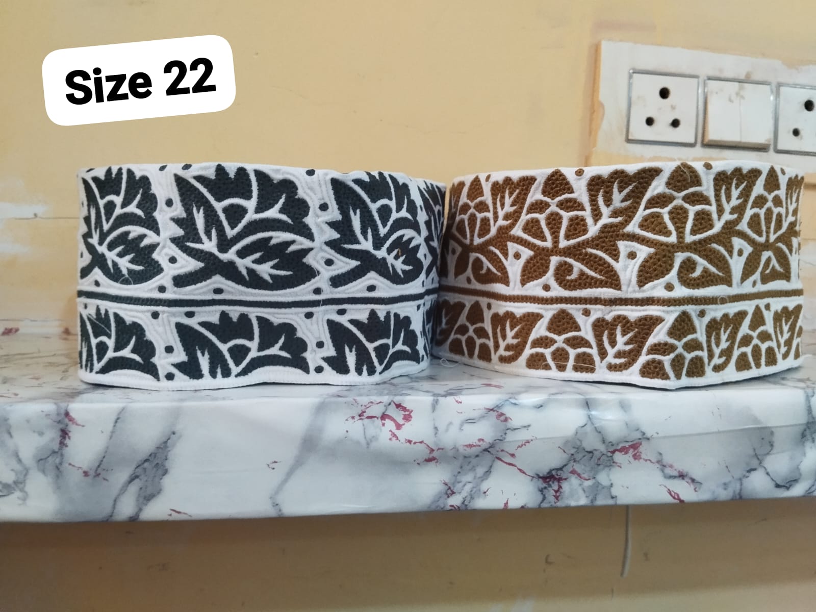 Wholesale Computer Embroidered Barkati Cap