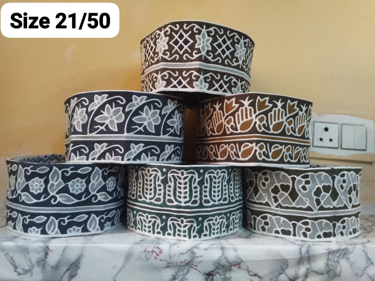 Beautiful Computer Embroidered Omani Kumma Collection