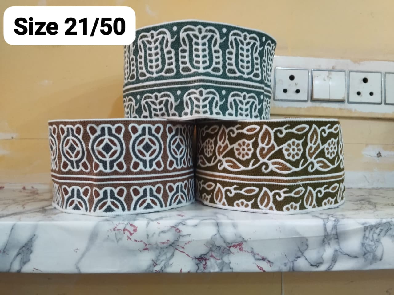 Modern Omani Computer Kumma with Islamic Patterns