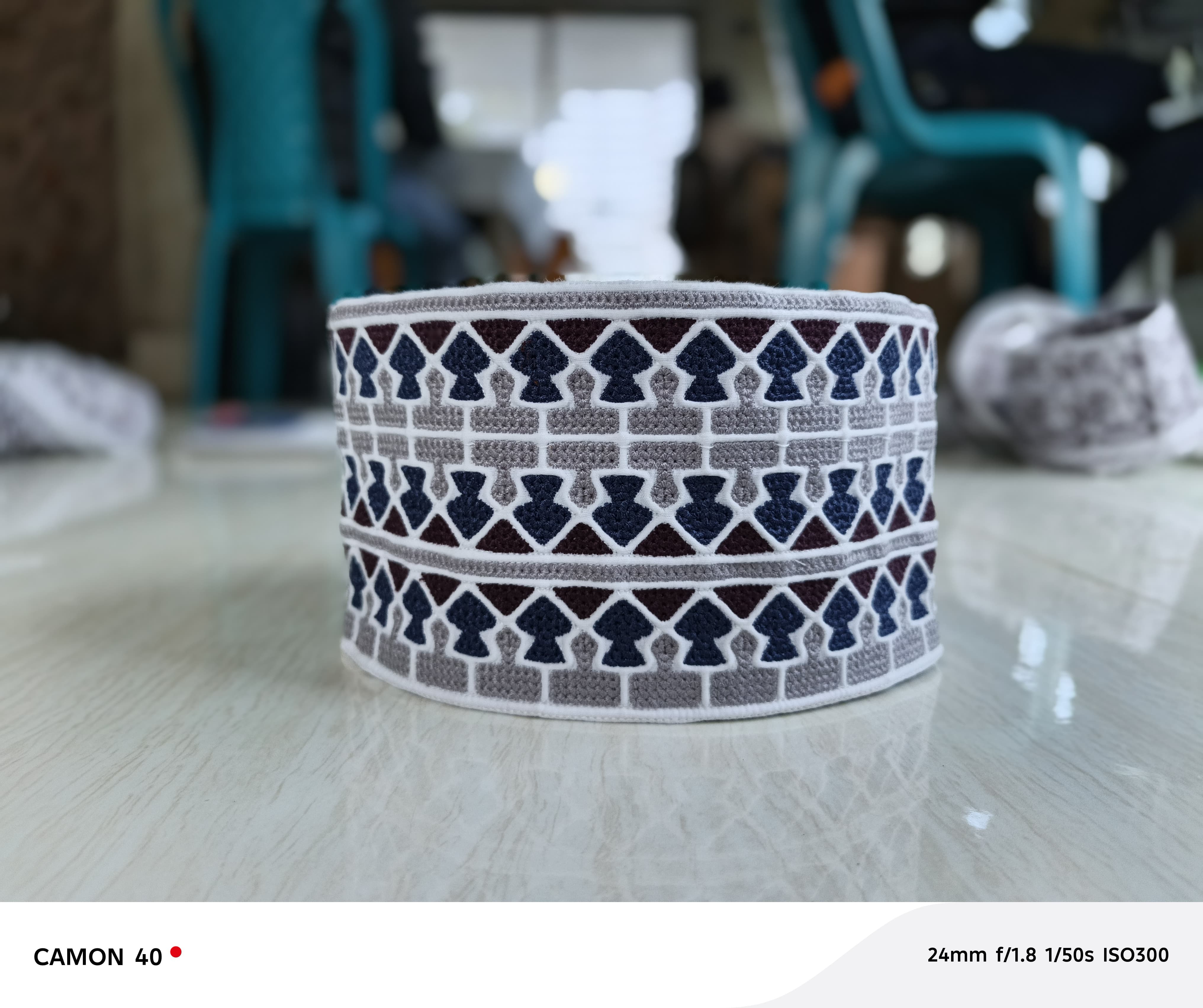 Elegant Arabic Omani Prayer Cap