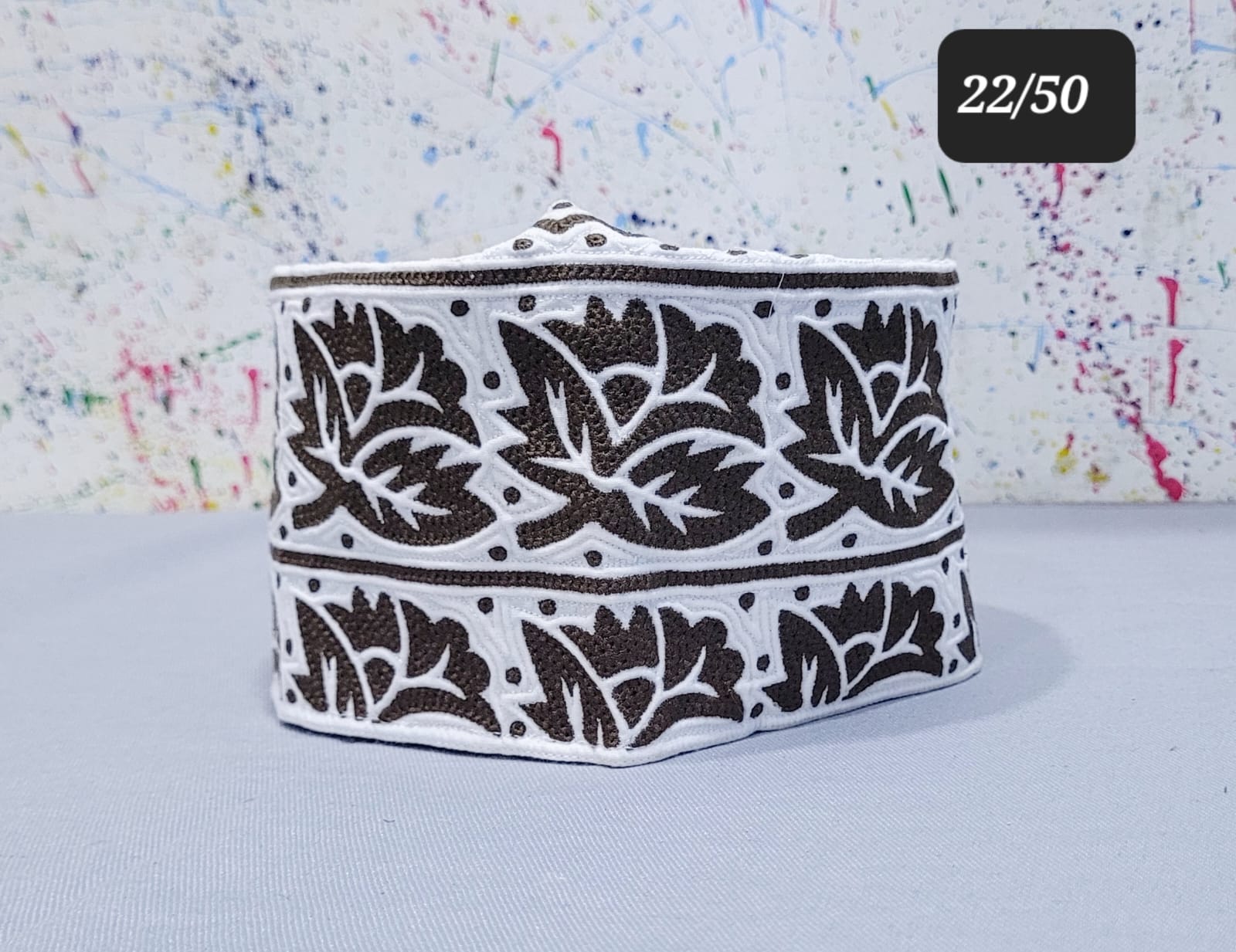 Luxury Embroidered Omani Muslim Hat