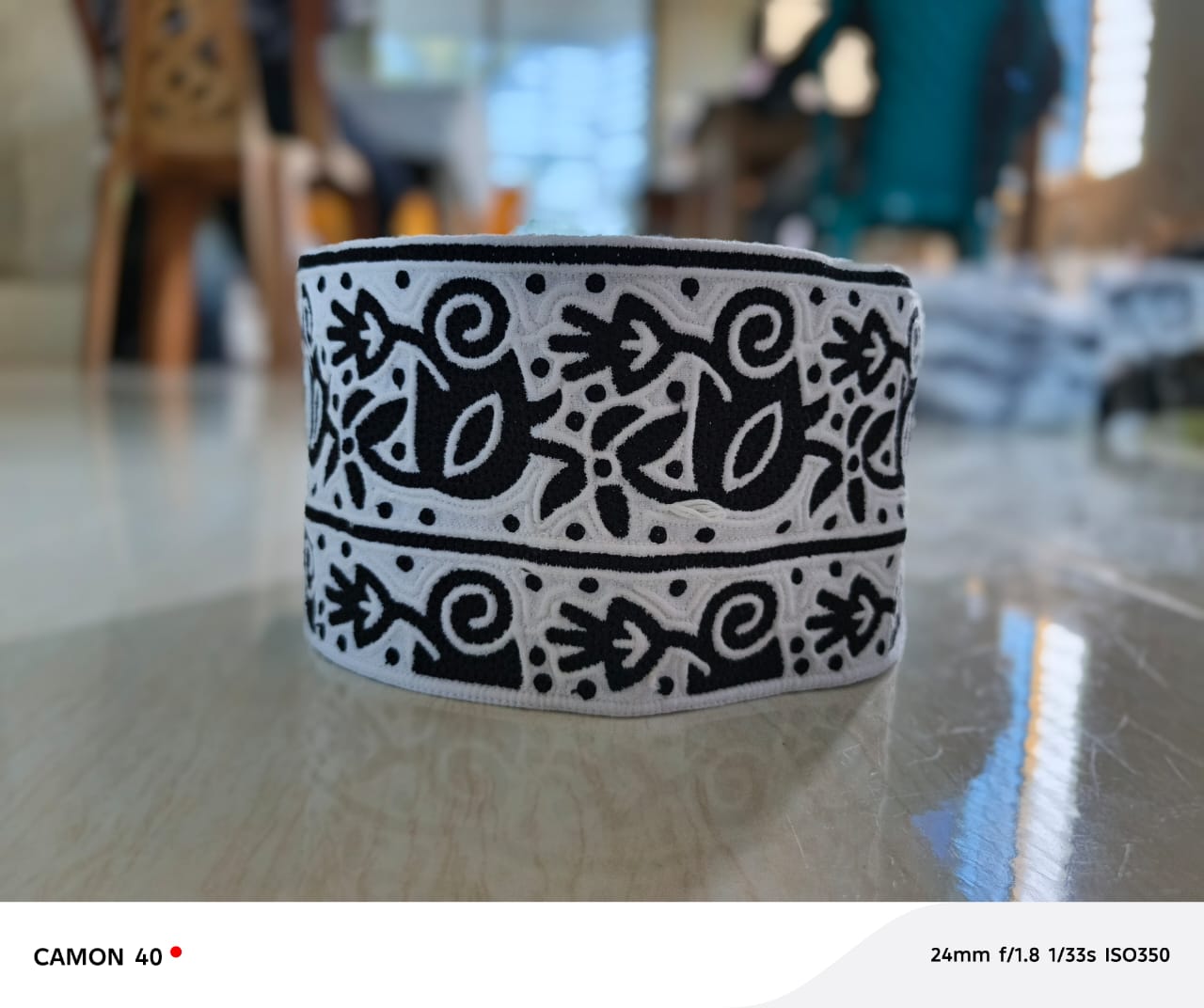 Luxury Traditional White Kumma Hat