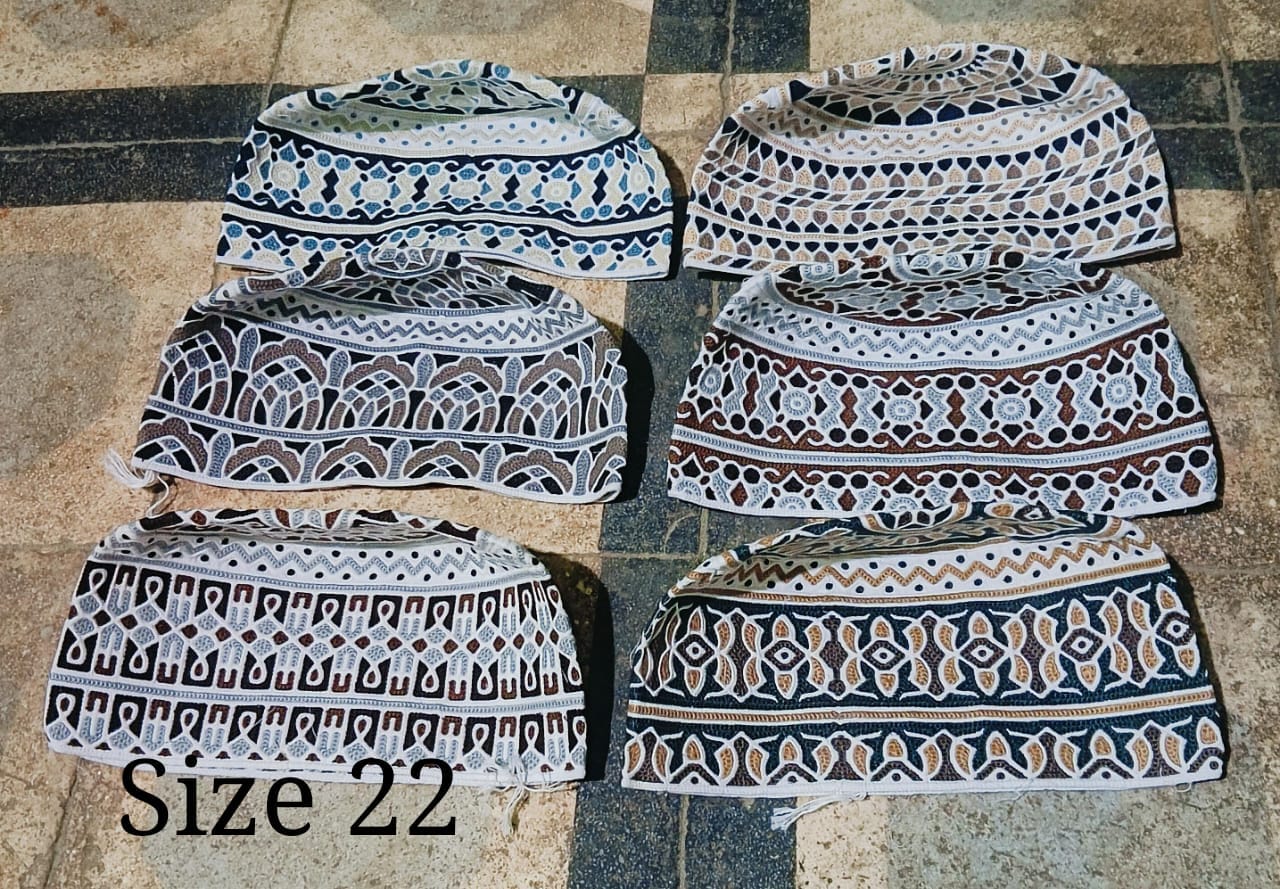 Traditional White Muslim Kumma Cap with Premium Stitching