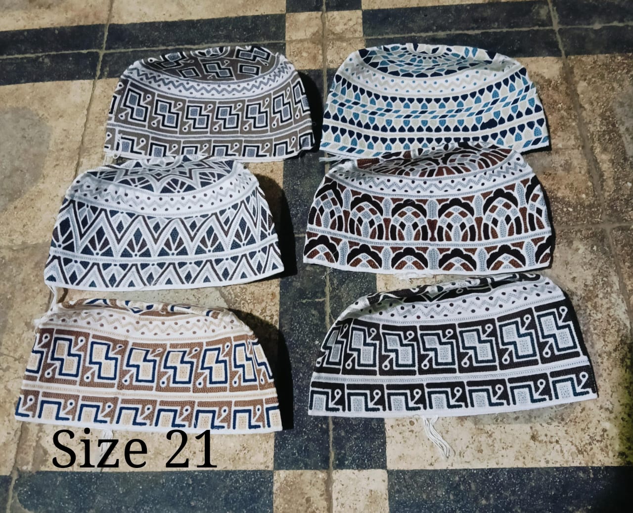 Authentic White Omani Kumma Cap with Premium Embroidery Design