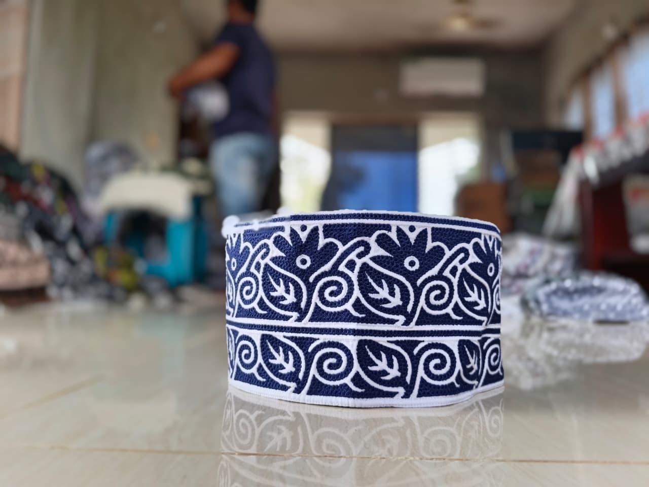 Premium Traditional Pattern Omani Computer Cap
